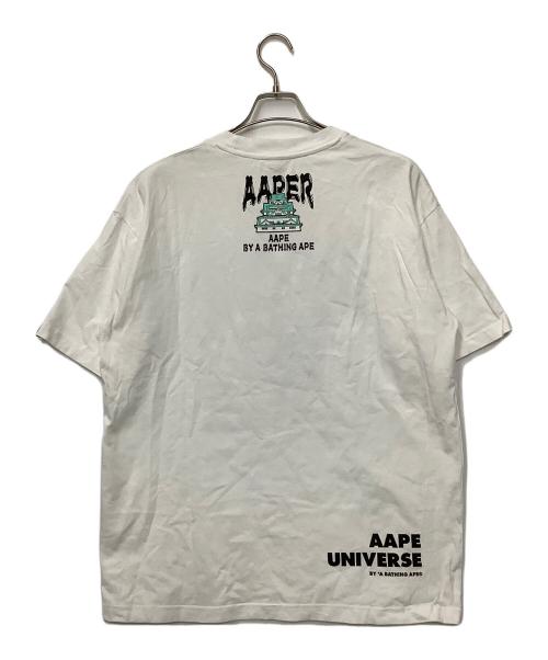 A BATHING APE（ア ベイシング エイプ）A BATHING APE (ア ベイシング エイプ) 半袖カットソー ホワイト サイズ:Lの古着・服飾アイテム