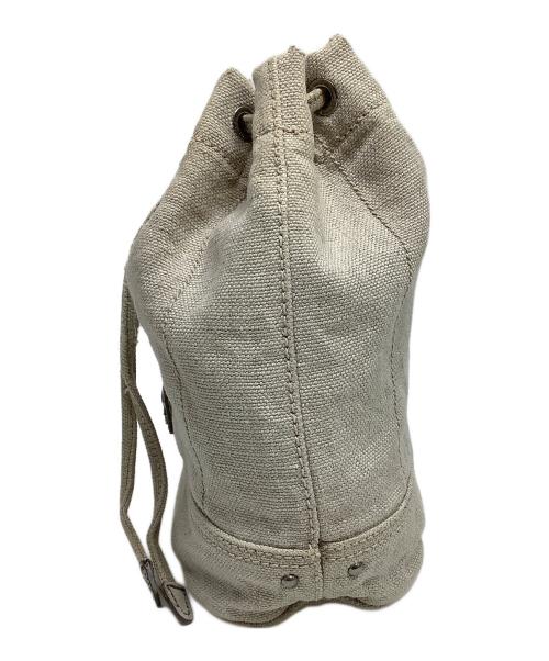 PRADA（プラダ）PRADA (プラダ) 巾着ポーチ ベージュの古着・服飾アイテム