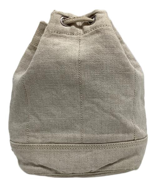 PRADA（プラダ）PRADA (プラダ) 巾着ポーチ ベージュの古着・服飾アイテム