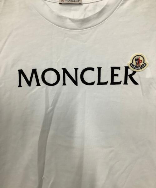 MONCLER（モンクレール）MONCLER (モンクレール) 半袖カットソー ホワイト サイズ:Sの古着・服飾アイテム