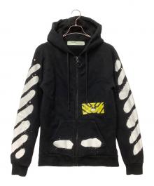 OFFWHITE（オフホワイト）の古着「ジップパーカー」｜ブラック