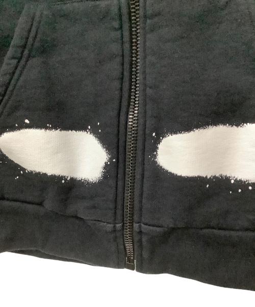 OFFWHITE（オフホワイト）OFFWHITE (オフホワイト) ジップパーカー ブラック サイズ:Sの古着・服飾アイテム