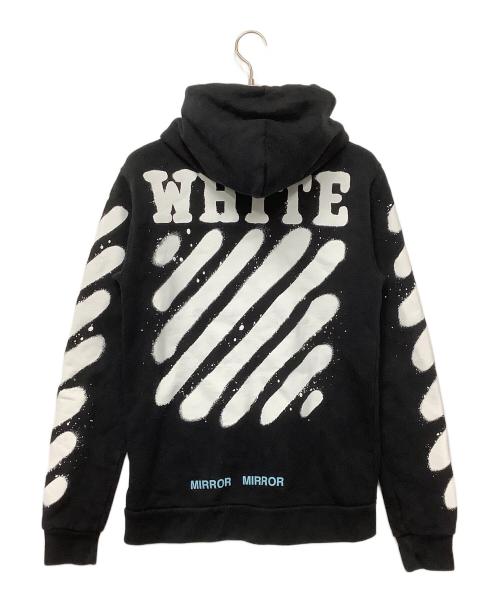 OFFWHITE（オフホワイト）OFFWHITE (オフホワイト) ジップパーカー ブラック サイズ:Sの古着・服飾アイテム