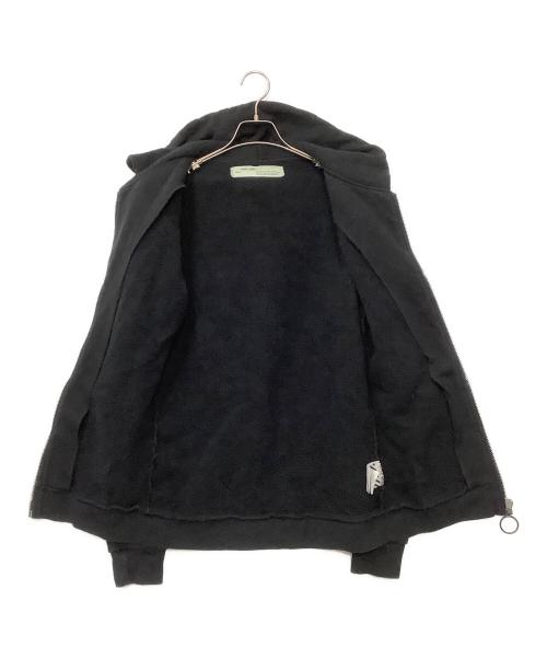 OFFWHITE（オフホワイト）OFFWHITE (オフホワイト) ジップパーカー ブラック サイズ:Sの古着・服飾アイテム