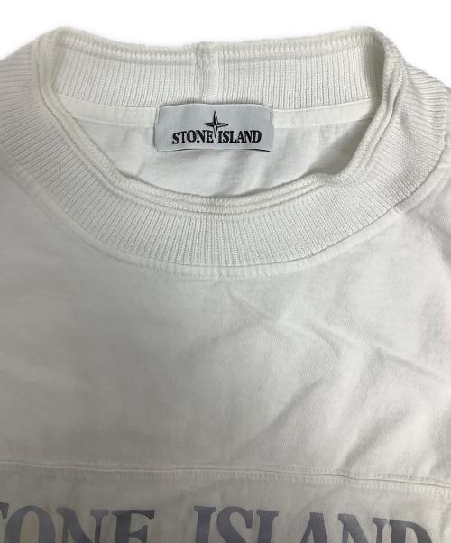 STONE ISLAND（ストーンアイランド）STONE ISLAND (ストーンアイランド) 半袖カットソー ホワイト サイズ:XLの古着・服飾アイテム