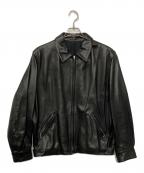 agnes b hommeアニエスベーオム）の古着「レザージャケット」｜ブラック