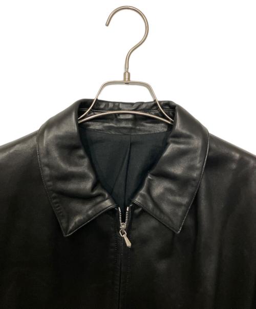 agnes b homme（アニエスベーオム）agnes b homme (アニエスベーオム) レザージャケット ブラック サイズ:1の古着・服飾アイテム
