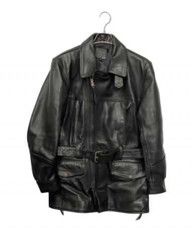 中古・古着通販】KADOYA (カドヤ) レザージャケット ブラック サイズ:M