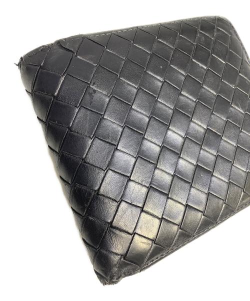 BOTTEGA VENETA（ボッテガベネタ）BOTTEGA VENETA (ボッテガベネタ) 2つ折り財布 ブラックの古着・服飾アイテム