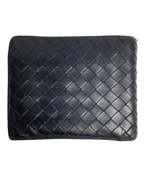 BOTTEGA VENETA（ボッテガベネタ）BOTTEGA VENETA (ボッテガベネタ) 2つ折り財布 ブラックの古着・服飾アイテム