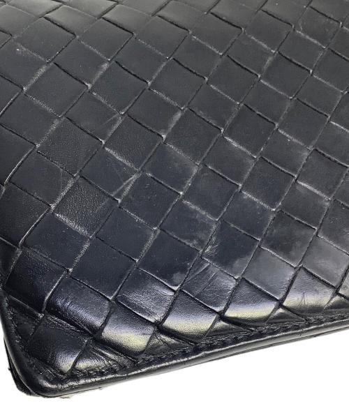 BOTTEGA VENETA（ボッテガベネタ）BOTTEGA VENETA (ボッテガベネタ) 2つ折り財布 ブラックの古着・服飾アイテム
