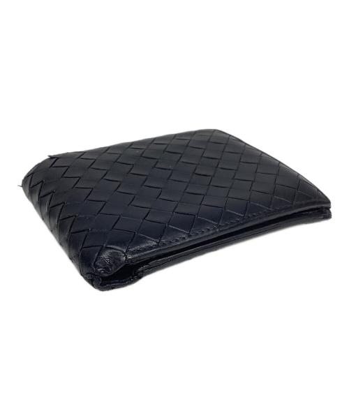 BOTTEGA VENETA（ボッテガベネタ）BOTTEGA VENETA (ボッテガベネタ) 2つ折り財布 ブラックの古着・服飾アイテム