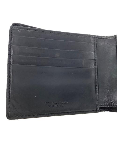 BOTTEGA VENETA（ボッテガベネタ）BOTTEGA VENETA (ボッテガベネタ) 2つ折り財布 ブラックの古着・服飾アイテム