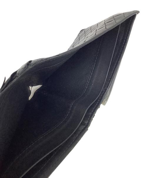 BOTTEGA VENETA（ボッテガベネタ）BOTTEGA VENETA (ボッテガベネタ) 2つ折り財布 ブラックの古着・服飾アイテム