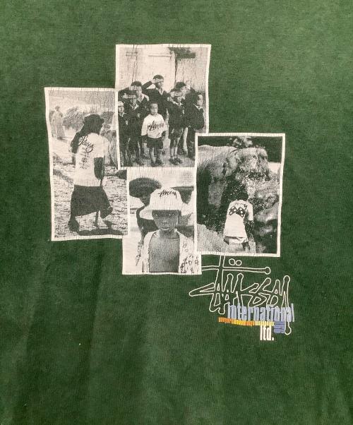 stussy（ステューシー）stussy (ステューシー) 半袖カットソー グリーン サイズ:Mの古着・服飾アイテム