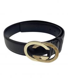 GUCCI（グッチ）の古着「インターロッキングGバックルベルト」｜ブラック