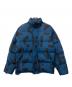 KENZO（ケンゾー）の古着「モノグラムロゴ総柄ダウンジャケット」｜ブルー×ブラック