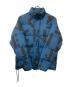 KENZO (ケンゾー) モノグラムロゴ総柄ダウンジャケット ブルー×ブラック サイズ:M：18000円
