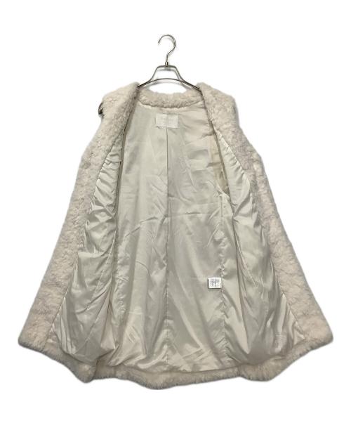 BALLSEY（ボールジィ）BALLSEY (ボールジィ) ボアベスト ホワイト サイズ:36の古着・服飾アイテム