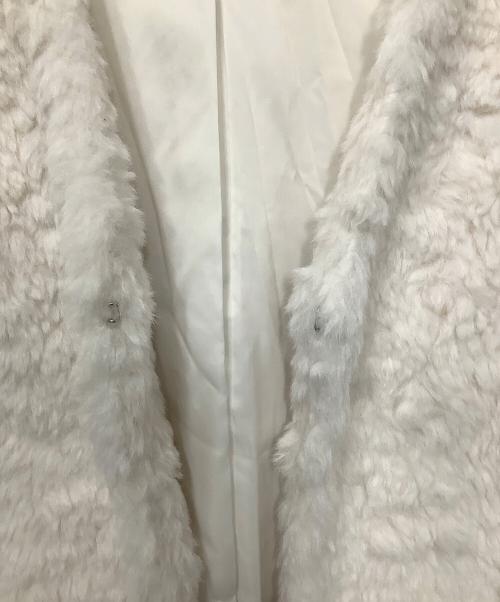 BALLSEY（ボールジィ）BALLSEY (ボールジィ) ボアベスト ホワイト サイズ:36の古着・服飾アイテム