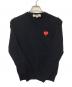 PLAY COMME des GARCONS (プレイコムデギャルソン) 薄手ニット ブラック サイズ:L：5000円