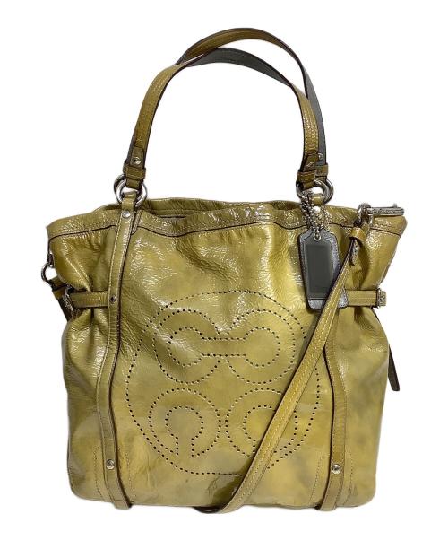 COACH（コーチ）COACH (コーチ) 2WAYバッグ イエローの古着・服飾アイテム