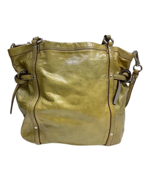 COACH（コーチ）COACH (コーチ) 2WAYバッグ イエローの古着・服飾アイテム