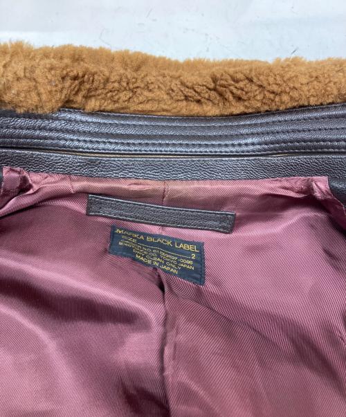 MARKA black label（マーカ ブラックレーベル）MARKA BLACK LABEL (マーカ ブラックレーベル) G-1 フライトジャケット ブラック サイズ:2の古着・服飾アイテム