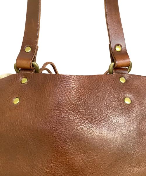 SLOW（スロウ）SLOW (スロウ) トートバッグ ブラウンの古着・服飾アイテム