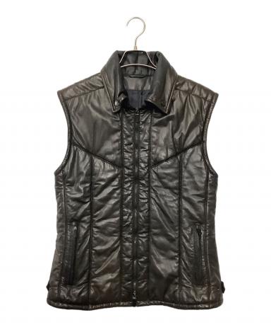 GUCCI黒ベスト 中古・古着通販】GUCCI (グッチ) ダウンベスト 439367 Z735A ブラック