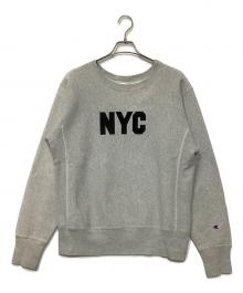 Champion（チャンピオン）の古着「クルーネックスウェット」｜グレー