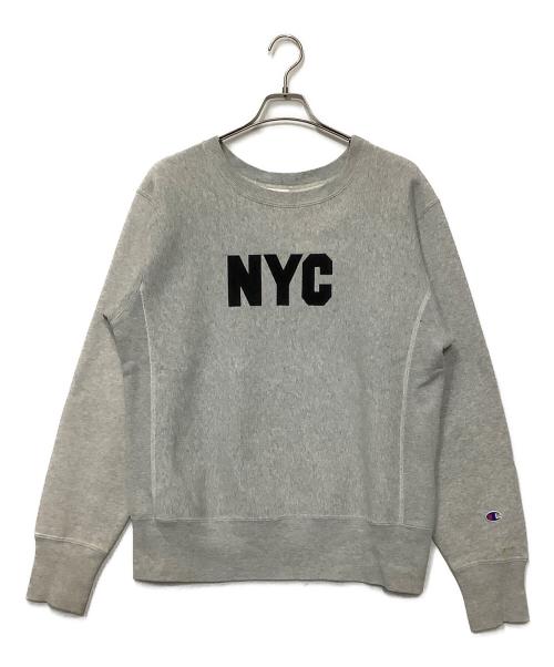 Champion（チャンピオン）Champion (チャンピオン) クルーネックスウェット グレー サイズ:Lの古着・服飾アイテム