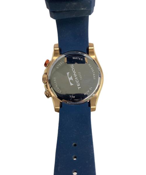 TECHNOS（テクノス）TECHNOS (テクノス) クロノグラフ ブルーの古着・服飾アイテム