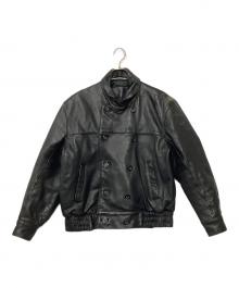 MACEES（マーシーズ）の古着「レザージャケット」｜ブラック