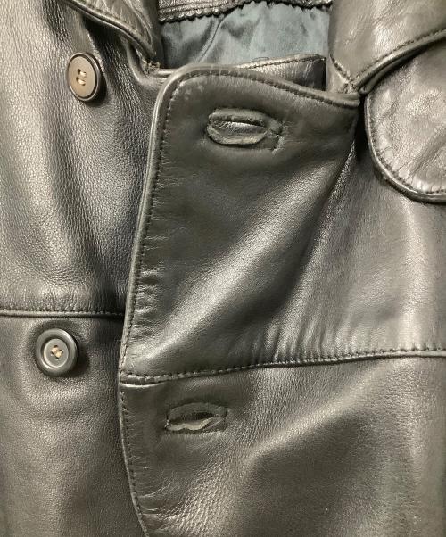 MACEES（マーシーズ）MACEES (マーシーズ) レザージャケット ブラック サイズ:LLの古着・服飾アイテム