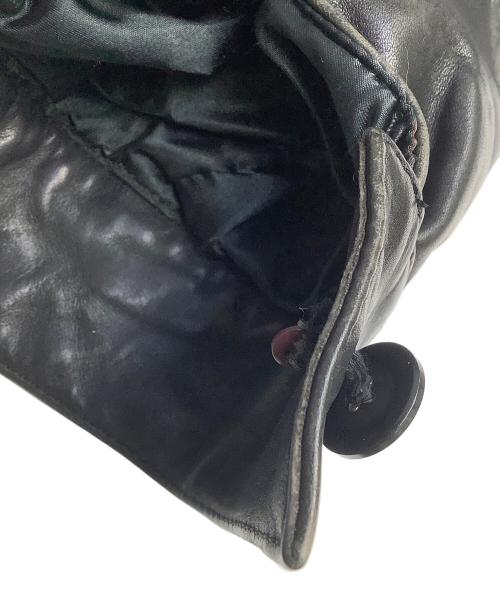 MACEES（マーシーズ）MACEES (マーシーズ) レザージャケット ブラック サイズ:LLの古着・服飾アイテム