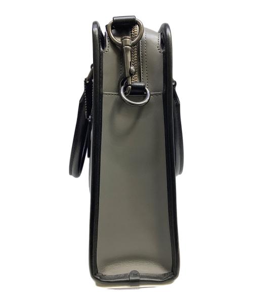 COACH（コーチ）COACH (コーチ) ブリーフケース グレー×ブラックの古着・服飾アイテム