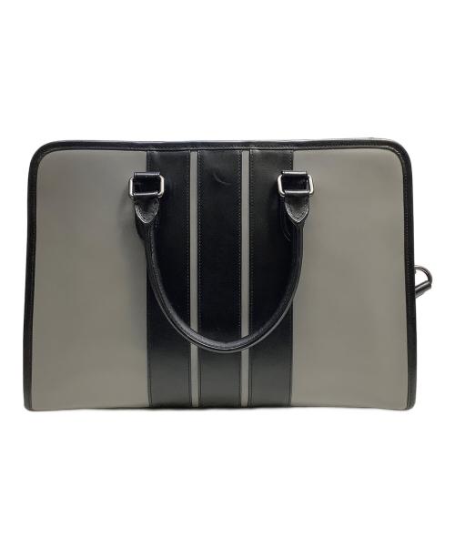 COACH（コーチ）COACH (コーチ) ブリーフケース グレー×ブラックの古着・服飾アイテム
