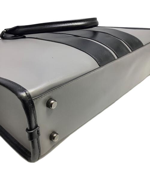 COACH（コーチ）COACH (コーチ) ブリーフケース グレー×ブラックの古着・服飾アイテム