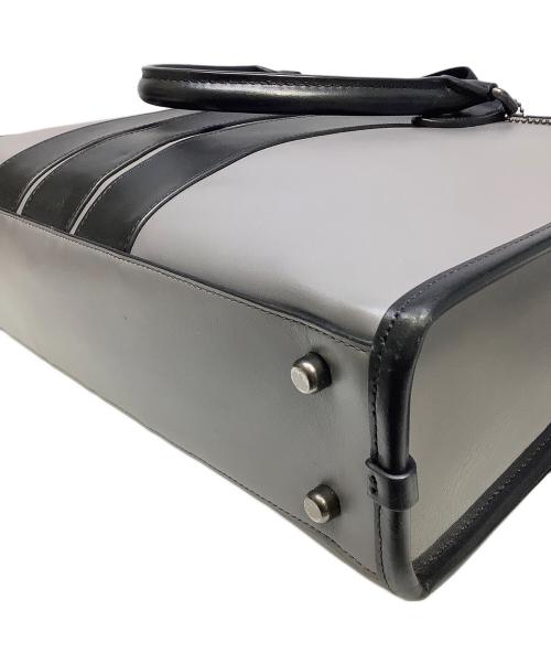 COACH（コーチ）COACH (コーチ) ブリーフケース グレー×ブラックの古着・服飾アイテム