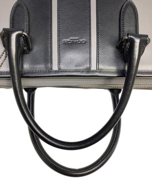 COACH（コーチ）COACH (コーチ) ブリーフケース グレー×ブラックの古着・服飾アイテム