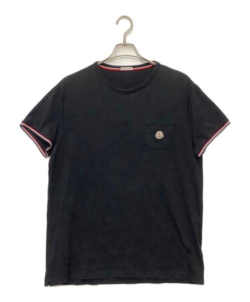 MONCLER（モンクレール）MONCLER (モンクレール) 半袖カットソー ブラック サイズ:XXLの古着・服飾アイテム