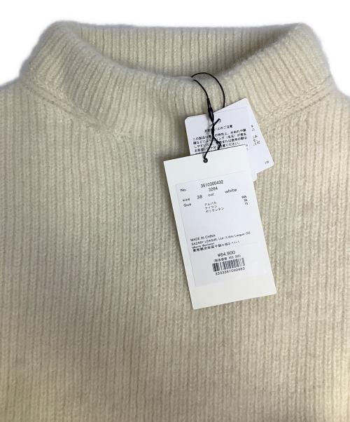 ebure（エブール）EBURE (エブール) ニットワンピース ホワイト サイズ:38 未使用品の古着・服飾アイテム