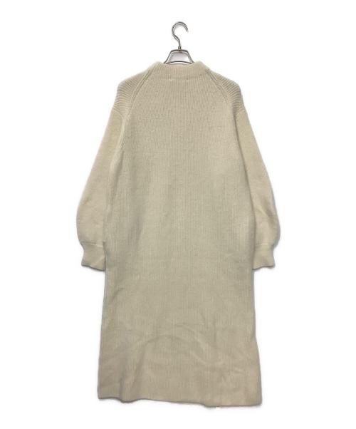 ebure（エブール）EBURE (エブール) ニットワンピース ホワイト サイズ:38 未使用品の古着・服飾アイテム