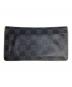 LOUIS VUITTON (ルイ ヴィトン) ポルトフォイユプラザ ブラック×グレー：8000円