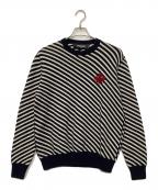 DSQUARED2ディースクエアード）の古着「厚手ニット」｜ブラック×ホワイト