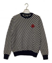 DSQUARED2（ディースクエアード）の古着「厚手ニット」｜ブラック×ホワイト