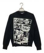 DSQUARED2ディースクエアード）の古着「薄手ニット」｜ブラック