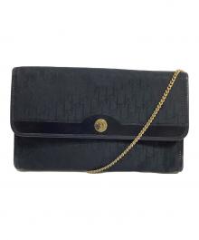 Christian Dior（クリスチャン ディオール）の古着「ヴィンテージトロッターショルダーバッグ」｜ブラック