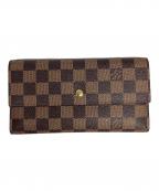 LOUIS VUITTONルイ ヴィトン）の古着「ポルトフォイユ・インターナショナル」｜ブラウン
